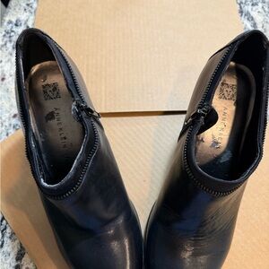 Anne Klein Black Ankle Booties